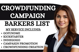 generate real crowdfunding backers list for your kickstarter, gofundme indiegogo