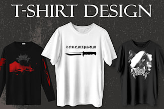 create tshirt, merchandise designs for your music band
