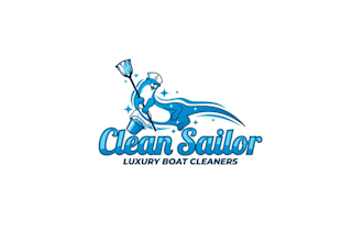 design boat cleaner product company logo