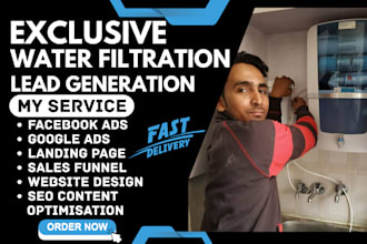 generate water filtration leads water damage water repair leads via facebook ads