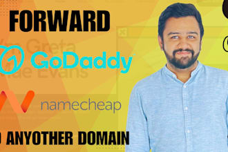 forward your godaddy or anyother domain to any site