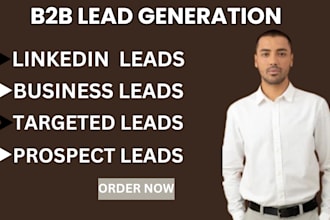 do targeted b2b lead generation linkedin leads sales representative