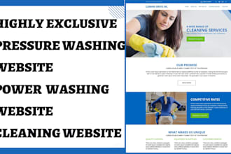 design pressure washing website power washing website cleaning website