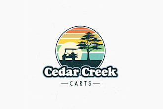 golf cart company logo design