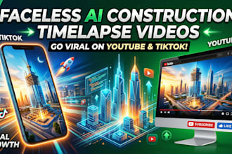 create viral faceless ai construction timelapse bunker and epoxy flooring