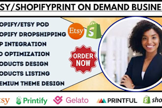 setup etsy print on demand shopify print on demand printify etsy shop etsy seo
