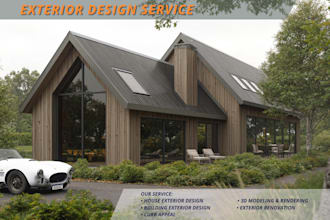 design exteriors and deliver 4k rendered images
