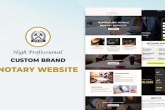 do notary website template, notary template, attorney, notary law firm template