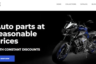 design profitable bicycle shopify automobile store sport accessories website