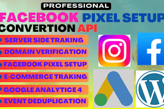 setup facebook pixel on advanced level conversion API, ga4, GTM, sst