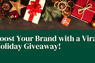 do christmas giveaway promotion, sweepstake to go viral