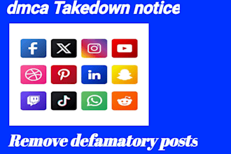 takedown harassing content on, instagram,tiktok,reddit,onlyfans,under dmca