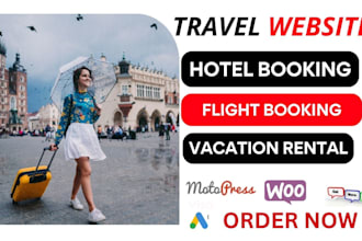 design travel website, hotel vacation tour safari motopress vikbooking website