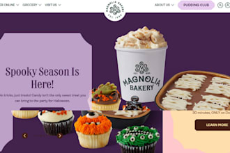 design pastries shopify chocolate store ice cream website bakery store