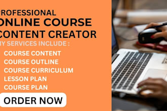 do online course content for online course, course creation and course content