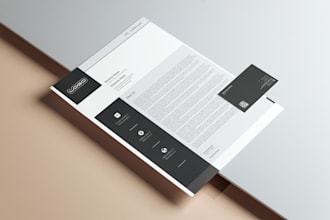 design professional custom letterhead for your business