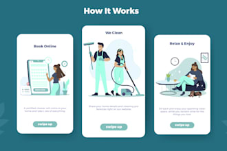 draw modern 2d flat illustrations for your applications