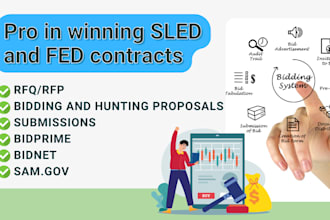 hunt US government rfp and rfq via bidprime and samgov