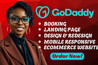 godaddy website design or redesign godaddy website design