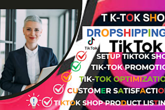setup tiktokshop dropshipping dsers store product listing  boost sales