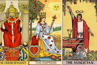 design tarot card tarot oracle illustration tarot reading psychic game card
