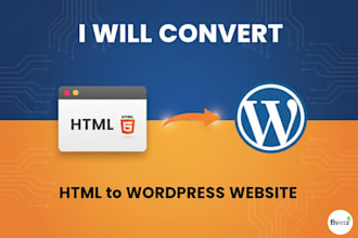 convert HTML to wordpress website