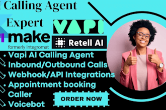 setup synthflow, vapi ai,do made com automated vapi ai calling agent, retell ai