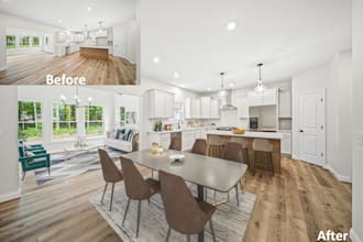 virtual staging and renovation on real estate images