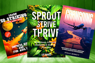 create an attractive ebook or book cover design