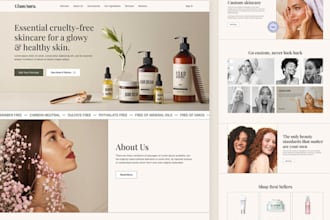 wix skincare cosmetic website skincare beauty skin spa shopify store spa website