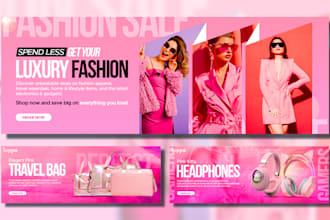 design shopify, ecommerce website banners for your businesses