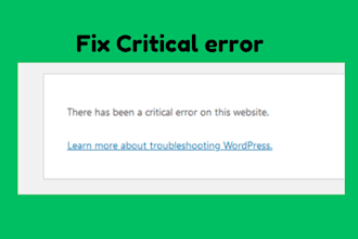 fix 403, 404, 500, 503, critical error, fatal error, database error any error on