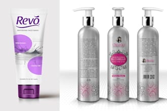 do feminine, cosmetic, packaging, logo, skincare, product label design