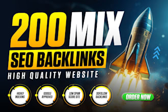 make google ranking foundation with 200 mix backlinks