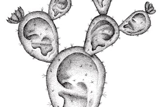 draw any idea on pointillism technique