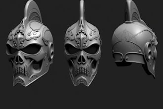 3d helmet armor halloween mask full cosplay model helmet for 3d printing