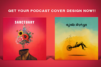 design custom podcast cover art