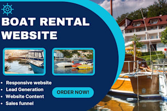 create boat, yacht, cruise, jet ski and party boat rental website