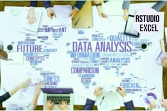 do statistical analysis using excel, rstudio and r programming