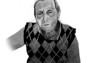 draw a realistic traditional portrait from your photo