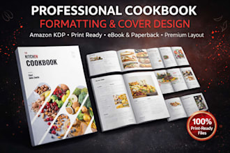 be cookbook writer, recipe book design, cookbook design and cookbook formatting