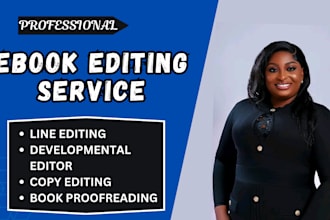 proof read, fact check developmental line edit science fiction book KDP format