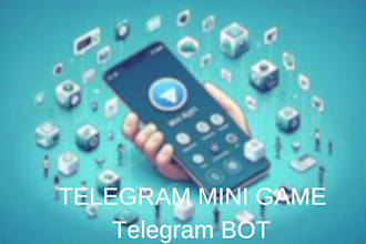 create telegram game,  mini app, telegram mini app game development and bot