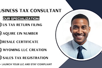get you sales tax permit, tax id, resale certificate for your llc in wyoming