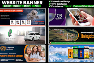 create web banner, website banner, web banner design or website banner design