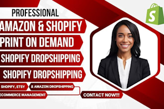setup auto ds shopify dropshipping store print on demand ecommerce management