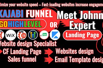 do wix website redesign, kajabi, kartra sales funnel, gohighlevel landing page