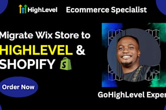 migrate wix store to gohighlevel, setup go high level ecommerce store