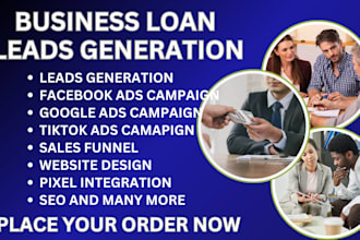 business loan commercial loan leads facebook ads campaign google ads campaign