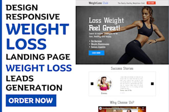 design weight loss landing page weight loss leads weight loss facebook ads